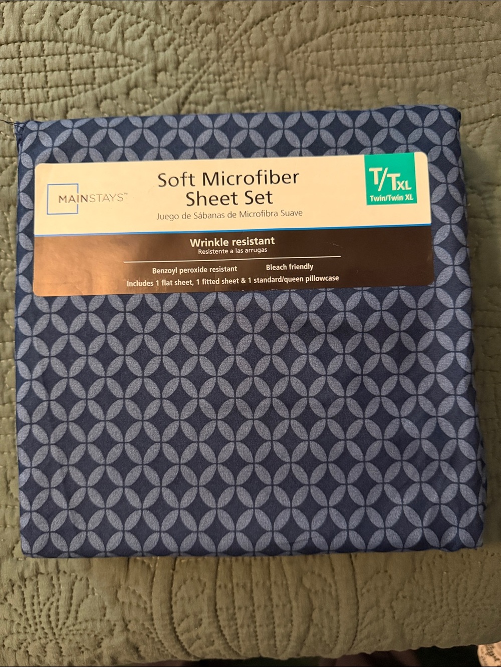 Mainstays twin size Sheet Set